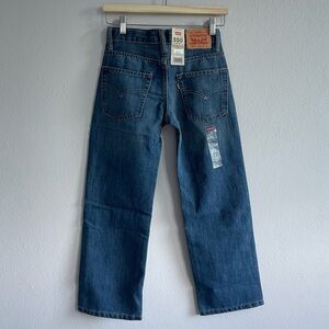 Levi’s Boys 550 Jeans Size 10 Regular W 25 L 25 Below Waist Dark Stone Wash